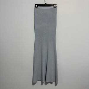MABLE Anthropologie Light Blue Knitted Maxi Skirt Size M